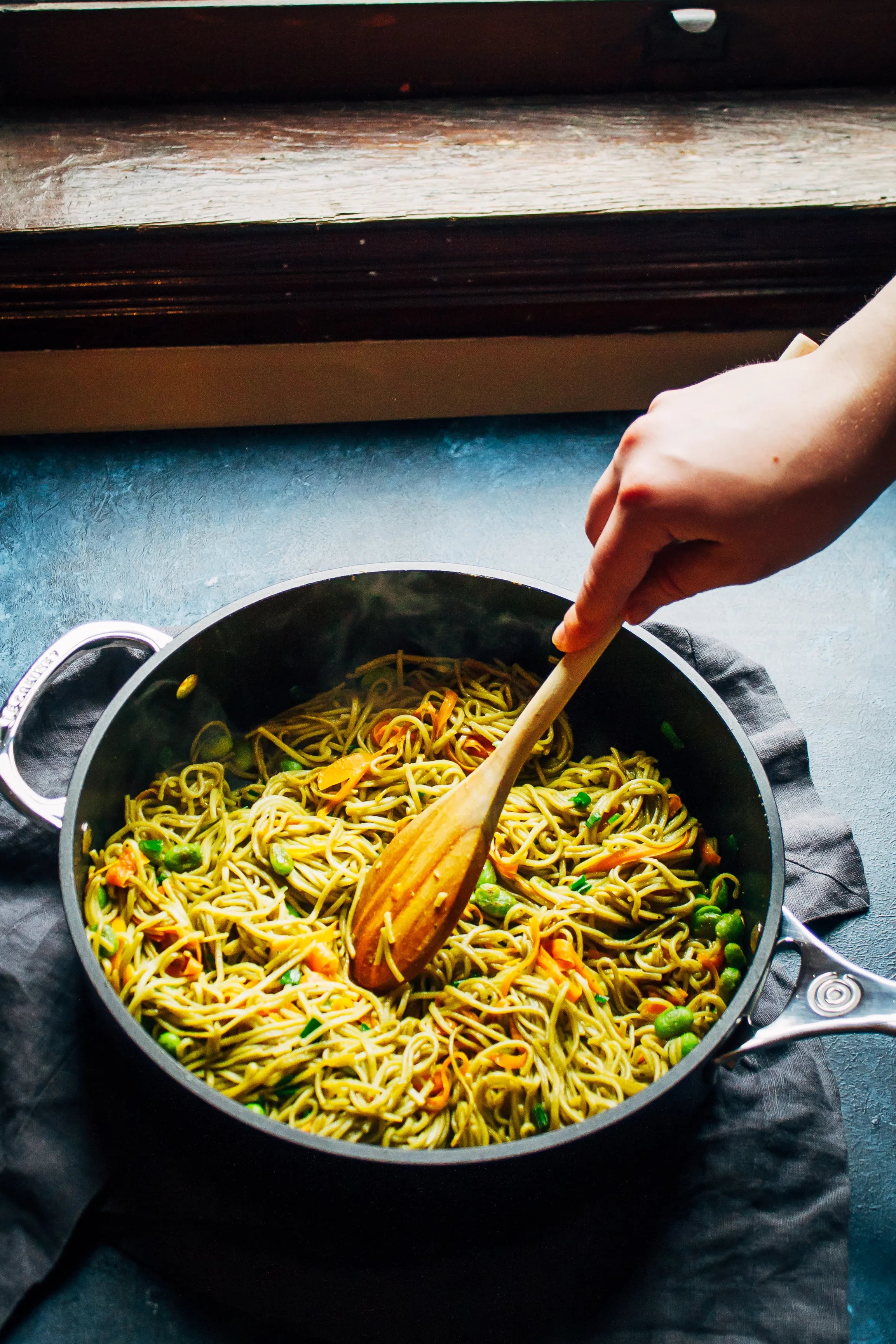 Spicy Green Tea Noodles